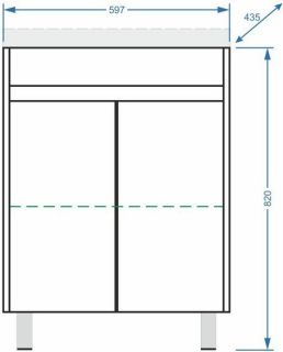 Тумба под раковину Stella Polar Фаворита 60см белый SP-00000163